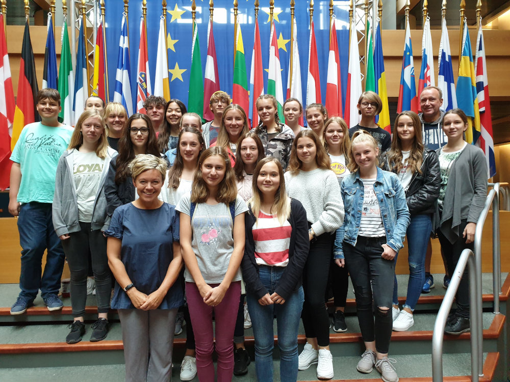 Gruppenfoto im Parlament